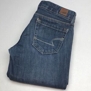 BOHO AMERICAN EAGLE VINTAGE MID-RISE REAL FLARE JEANS 0/25x34 🦅